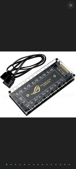 Плата расширения PCI-E x4 to M.2 (M Key) NVMe + Хаб ARGB подсветки
