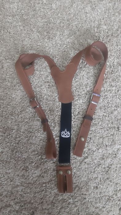 Підтяжки з натуральної шкіри ручної роботи