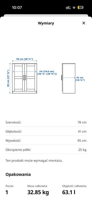 Szafka - Brimnes, Ikea