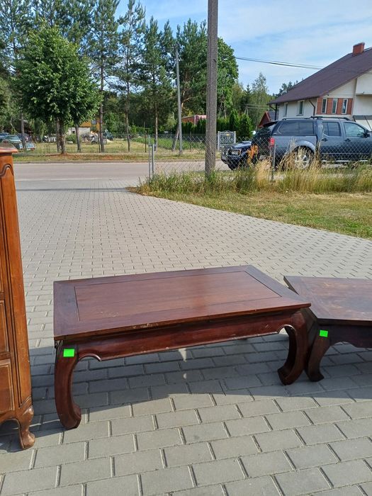 Drewniana lawa kawowa