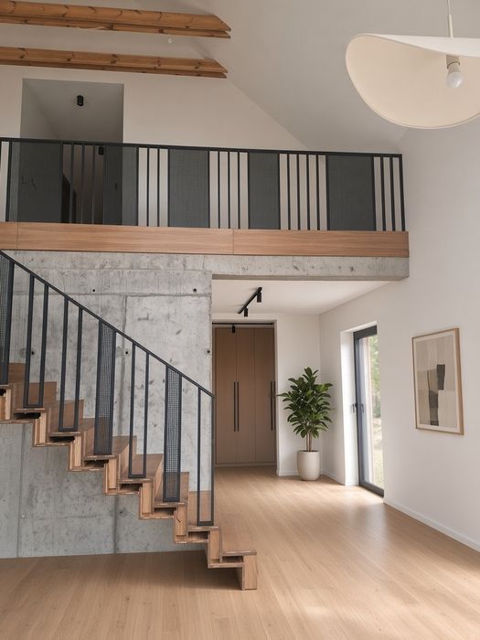 Nowoczesne balustrady stalowe wewnętrzne, Pinterest