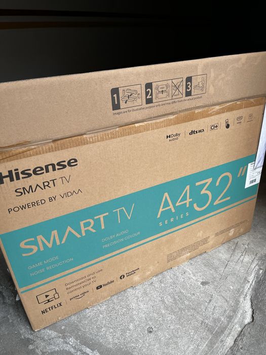 TV Hisense 32” Smart TV (A432) – Sem imagem – para reparação ou peças