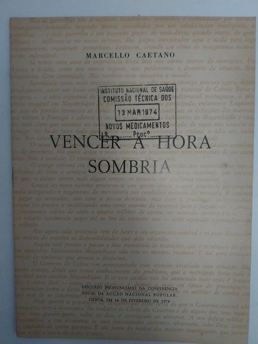 Marcello Caetano - Discursos 1973/74