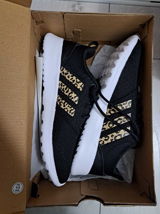 Nowe buty sportowe damskie Adidas QT RACER 2.0 rozmiar 37/38 panterka