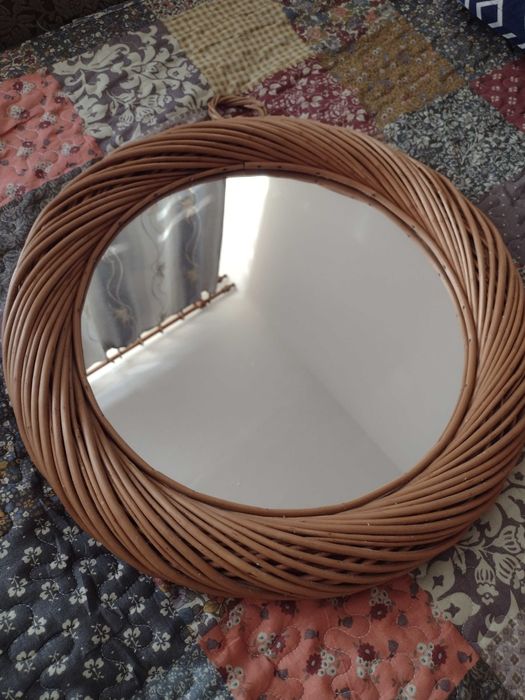 Lustro obramowka z wikliny