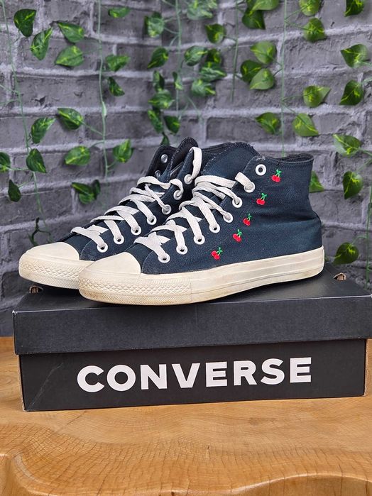 Converse Chuck Taylor All Star CTAS HI czarne trampki high top wiśnie EUR 41