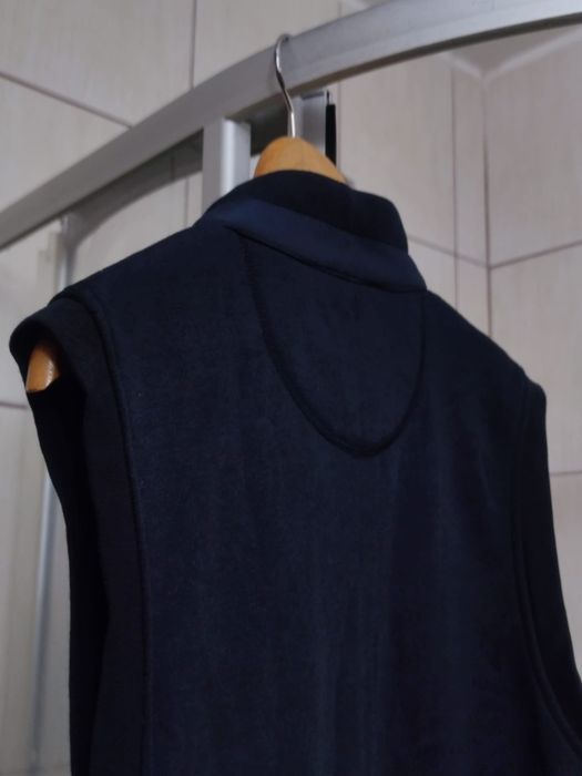 Męska M  kamizelka pikowana marki CASA MODA w kolorze ciemnego granatu