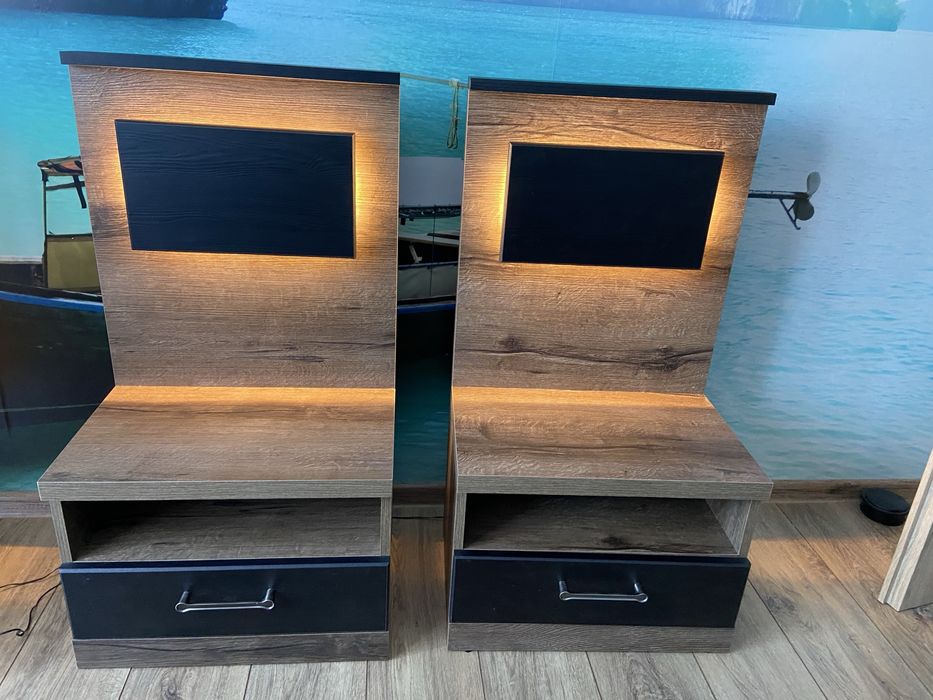 Szafki nocne z oswietleniem LED