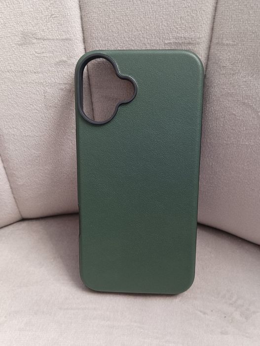 Skórzane ETUI CASE iPhone 16 SHIELDON zielone możliwość rozdzielenia