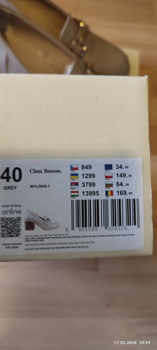 Półbuty damskie Clara Barson
