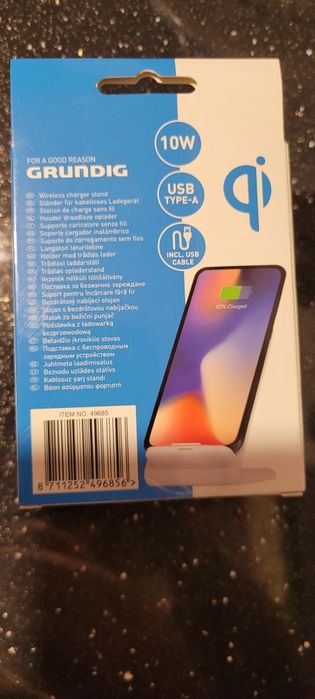 NOWA ładowarka Grundig, bezprzewodowa, indukcyjna