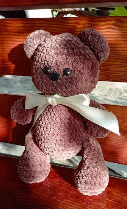 Плюшевый Вязаный Мишка, Игрушка Медведь