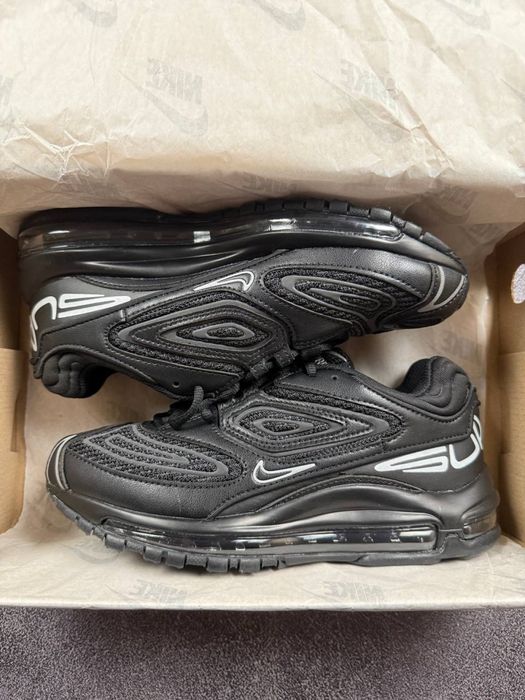 Найкраща Якість! Кросівки Nike Air Max 98 x Supreme Black•Найк Аір макс (чорні) Супрім,supreme nike, air max 98