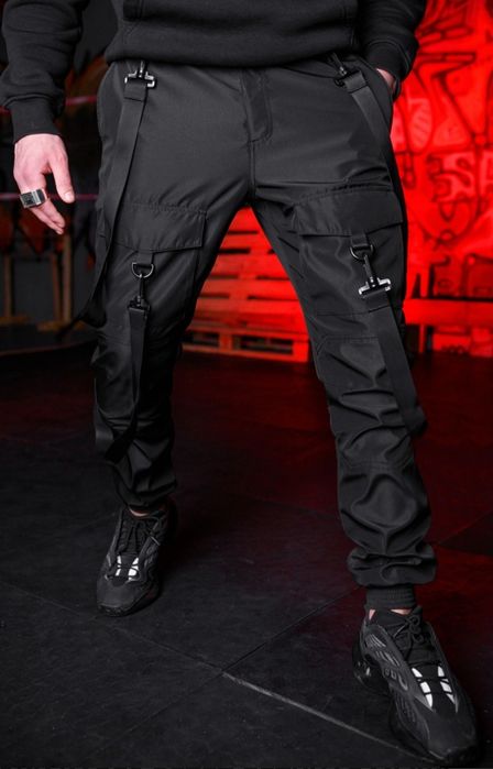 Брюки карго BEZET Летучая мышь черный(маломерки) 
- Брюки карго сделан