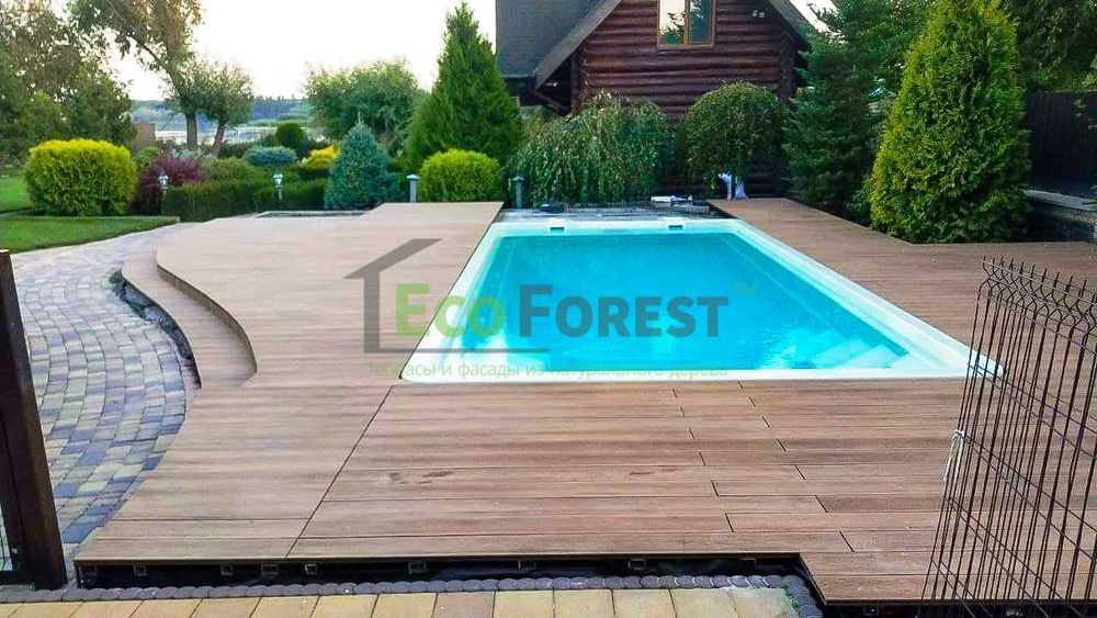 Терасна композитна дошка ДПК Porch Intense, Real, Multi ,Solid