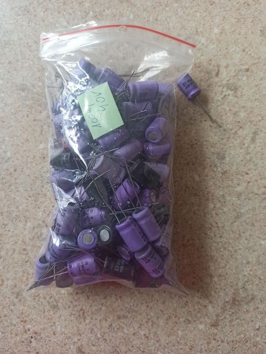 Kondensatory radzieckie 100uf 40V, zestaw 500szt. NOS