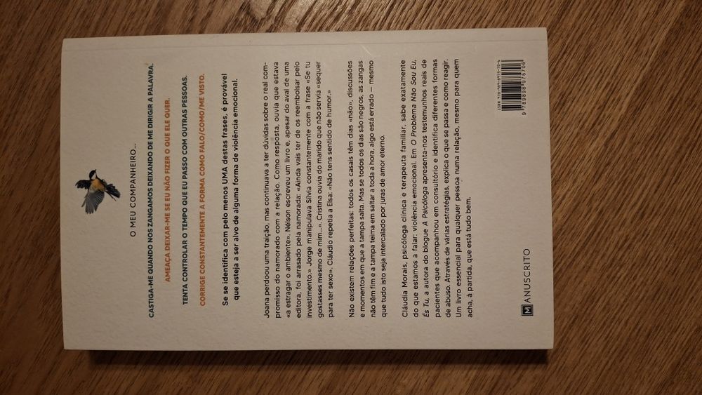 Livro "O problema não sou eu, és tu"