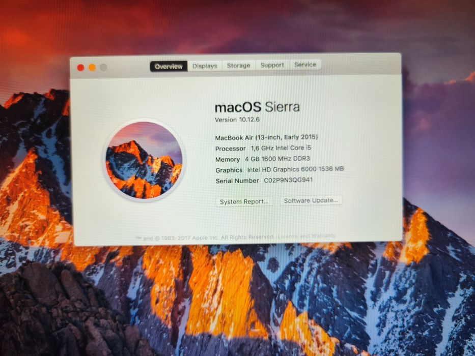 MacBook Air Sierra