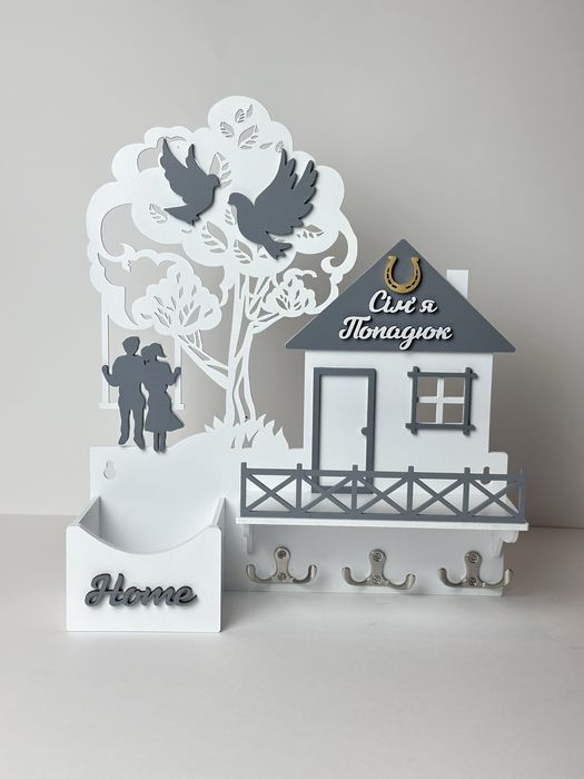 Ключница настенная, Ключниця настінна, іменна ключниця, декор для дому