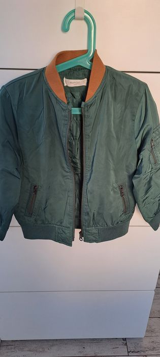 Kurtka Mango bomberka zielona 116