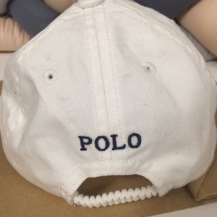 Czapka z daszkiem Polo Ralph Lauren 12/24 48 cm Nowa Biała