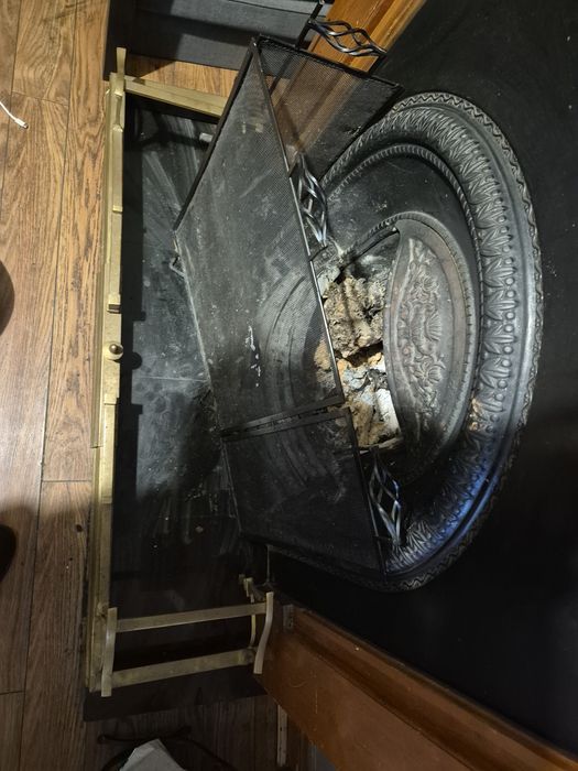 Латунная раздвижная каминная решетка подкаминник