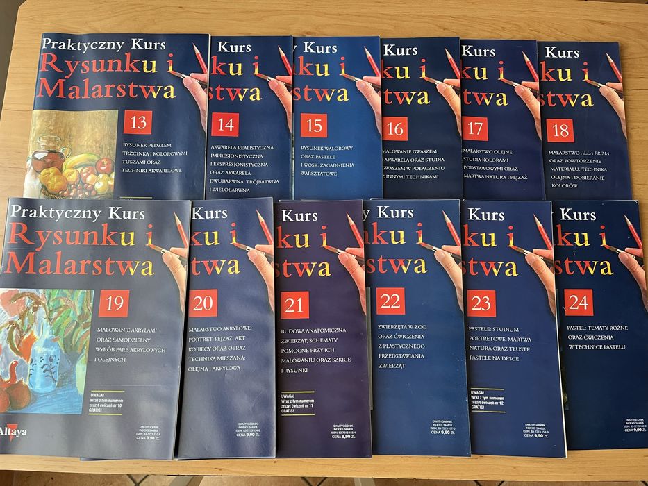 Praktyczny Kurs Rysunku i Malarstwa, seria zeszytów od 1 do 24