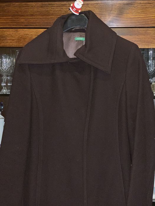 Sobretudo castanho novo fa benetton tamanho 34 portugues