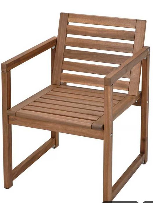 Mesas e cadeiras de jardim IKEA, em madeira, novos na caixa.