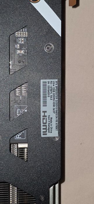 Placa Gráfica AMD radeon 6750XT super quick