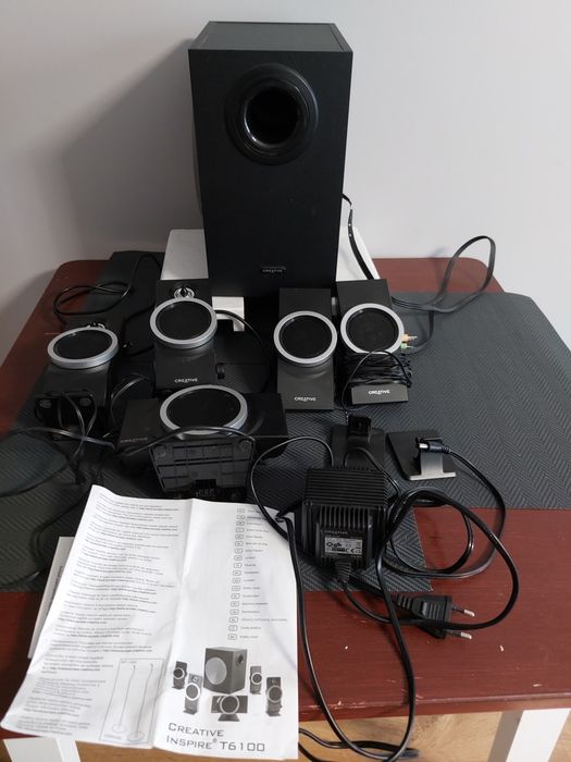 Jak nowy kompletny  zestaw głośników  CREATIVE  Inspire T6100