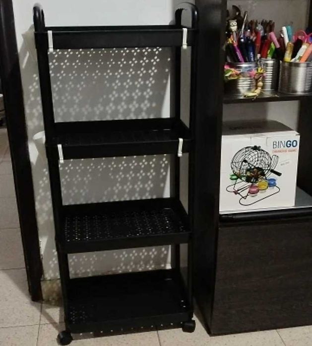 Многофункциональная тележка с полками на колёсах – бытовой органайзер