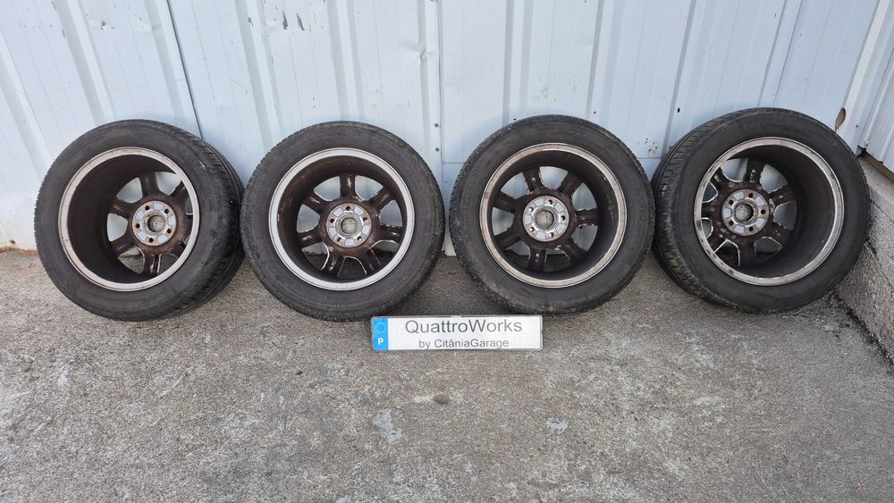 4 Jantes Originais Audi 16 Polegadas 5x112 ET42 7Jx16 + pneus 205/55 R16 Michelin meio piso