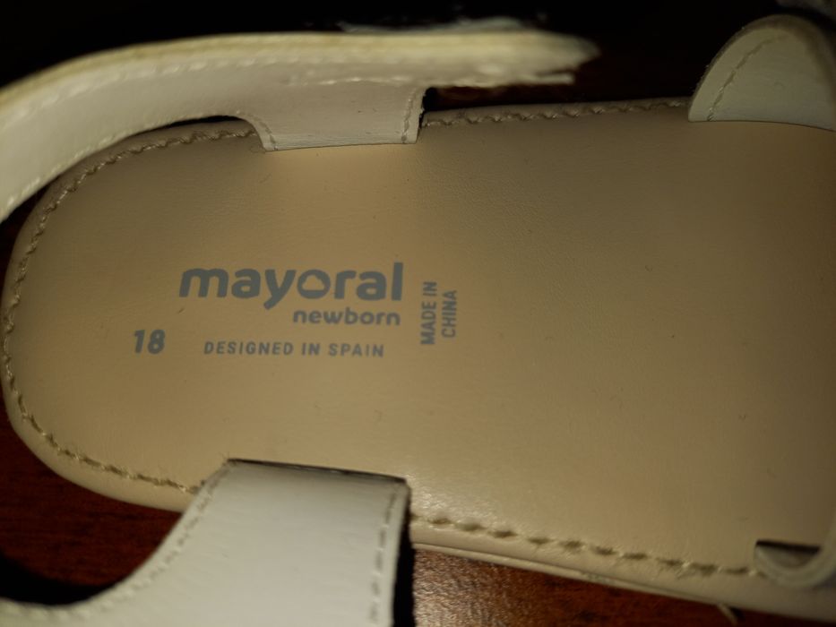 cudne, białe SANDAŁKI firmy MAYORAL - nowe!