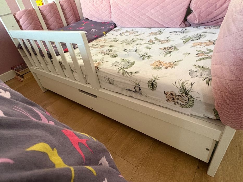 Łóżeczko Klupś Iwo 120x60 cm z materacem Rucken Stabil
