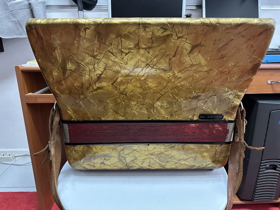 Acordeão Giustozzi 120 Baixos – Fabrico Italiano, Anos 90, Afinado