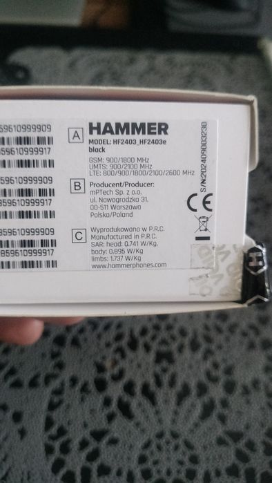 HAMMER wodoodporny dual sim