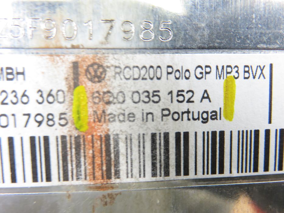 Radio Vw Polo IV (9n_)