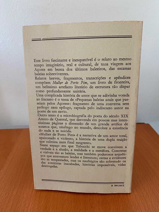 Mulher de Porto Pim - Antonio Tabucchi