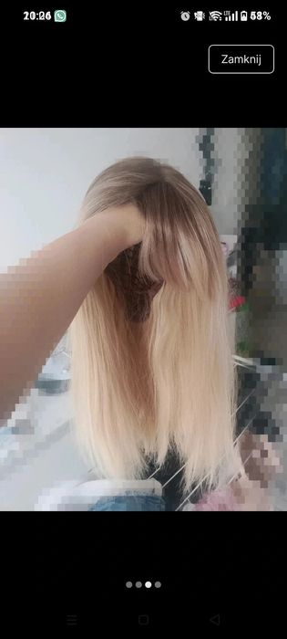 Peruka z grzywką