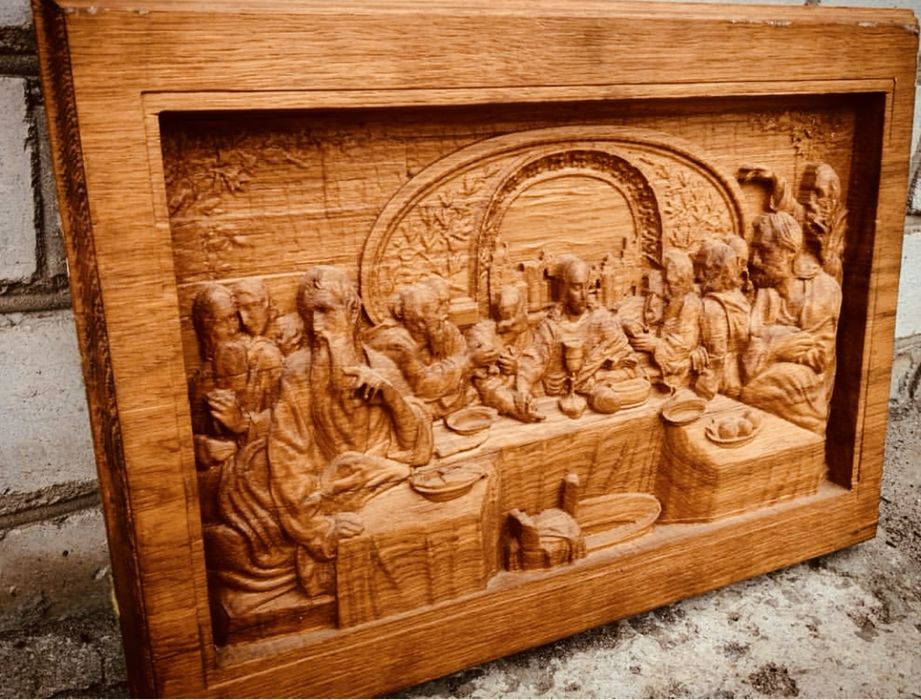 Икона резная из дерева