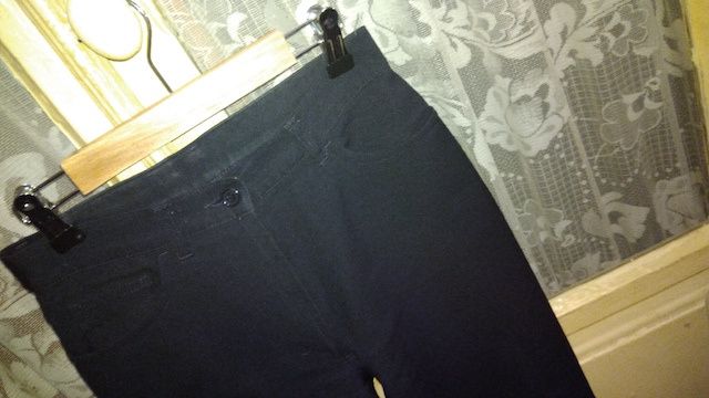 Calças clássicas, azuis, 36, Benetton.