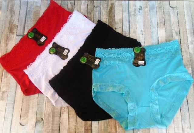 pakiet 4 szt. //  majtki pełne zabudowane 4XL/5XL  włókno bambusowe