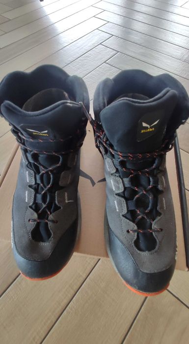 Buty dziecięce Salewa MTN Trainer 2 Mid PTX - onyx/alloy r.37