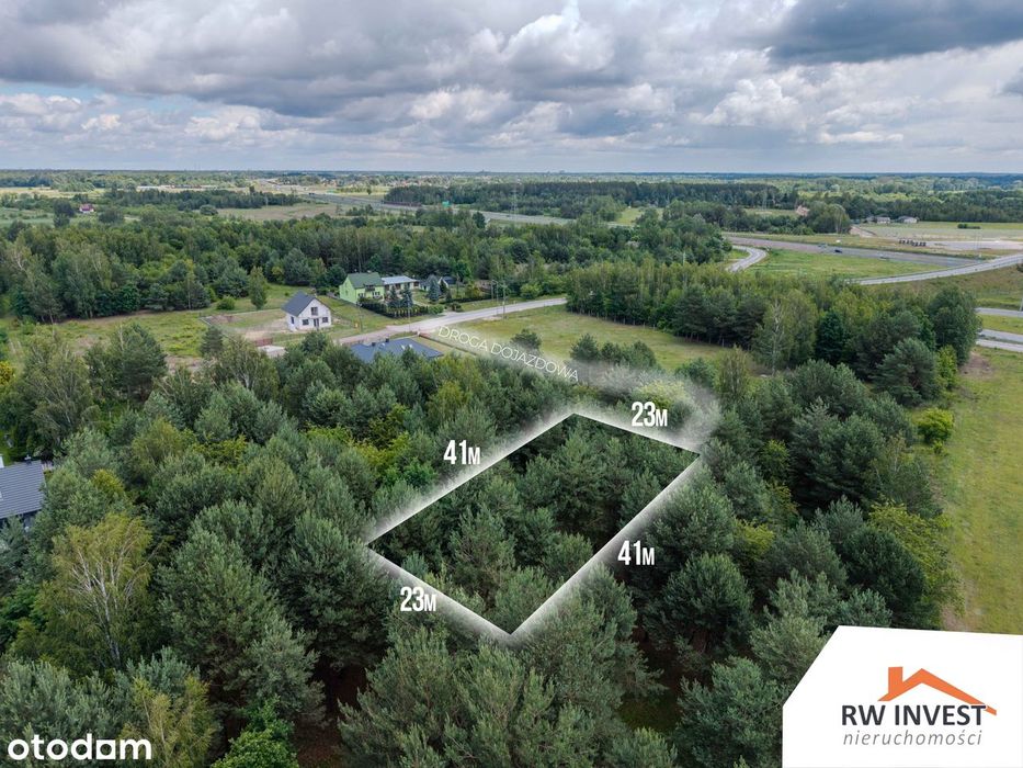 Działka budowlana 975 m² – Mieszkowo | MPZP | Blisko S7| 15minWarszawa