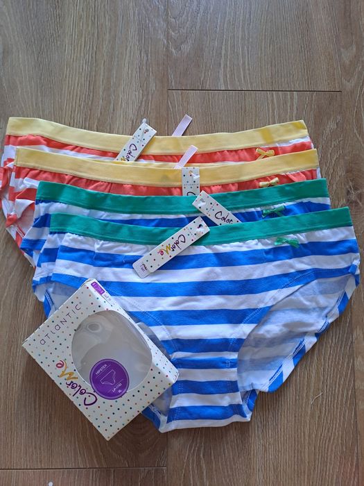 4x Majtki damskie Atlantic, rozmiar XL, hipster, bawełna