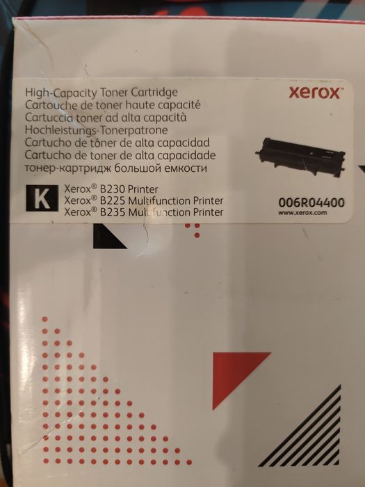 Toner preto Xerox 006R04400 novo