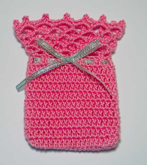 Saquinhos de crochê com alfazema - Lembrança para Batizados, Comunhões