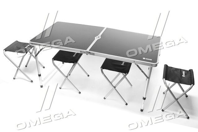 Стіл складаний 120*60 для пікніка, риболовлі + 4 стільці (комплект)