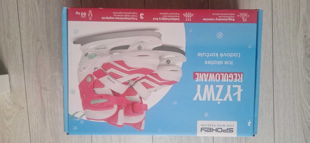 Łyżwy dla dziewczynki  31-34
